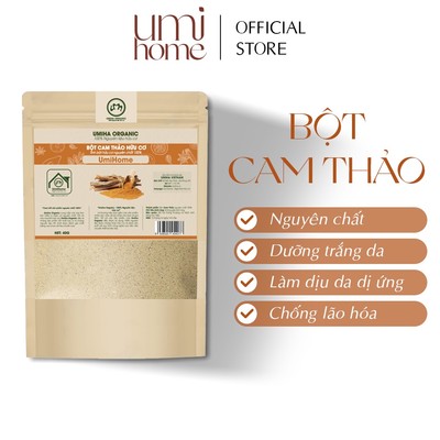 Bột Cam Thảo hữu cơ UMIHOME nguyên chất Licorice powder 40G