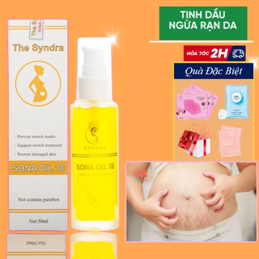 Tinh dầu rạn da Sona Oil 18 dưỡng ẩm cho da khô, chống nứt nẻ, rạn da