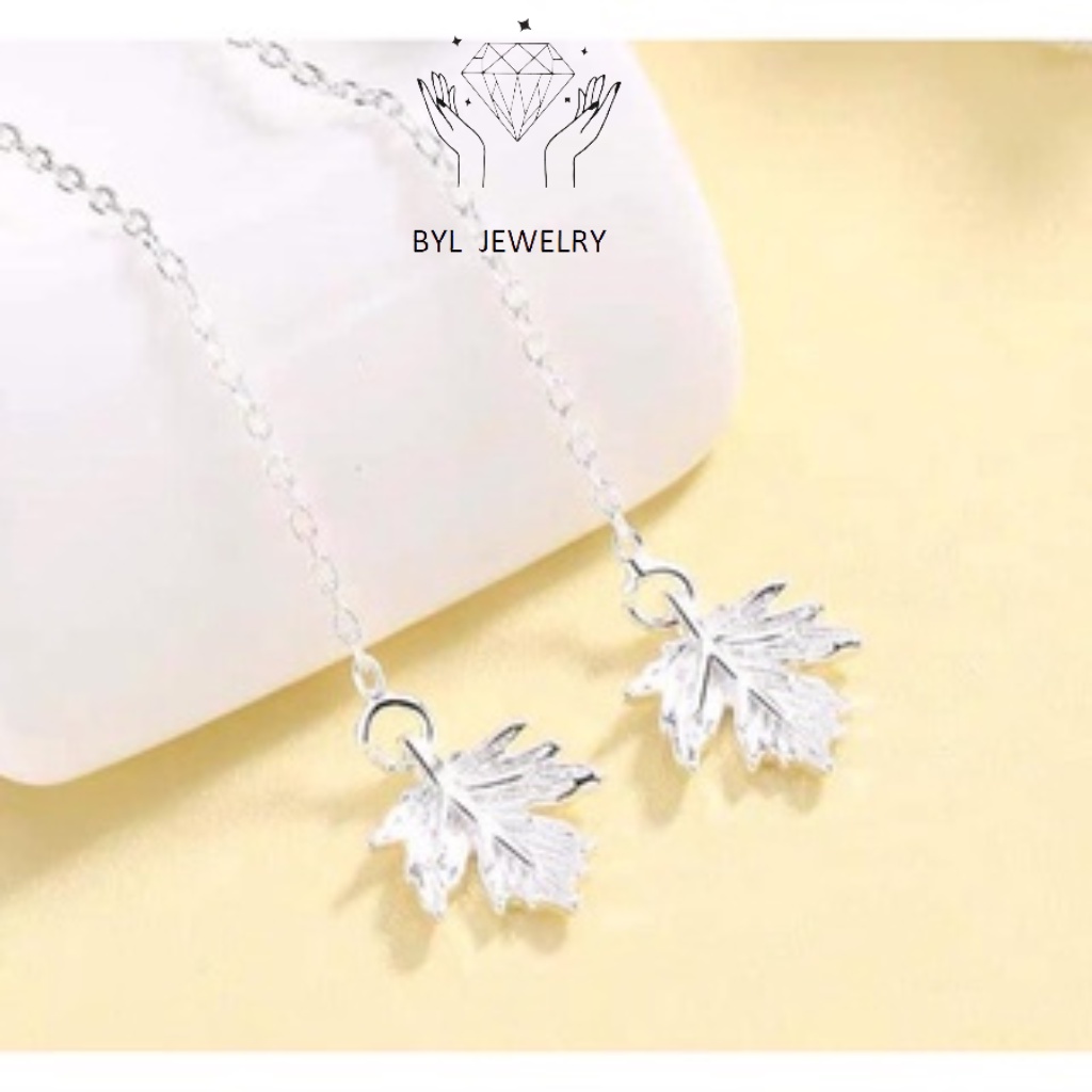 Bông tai nữ - bông tai nữ bạc ta - kiểu dáng xuyên phong cách - BYL JEWELRY