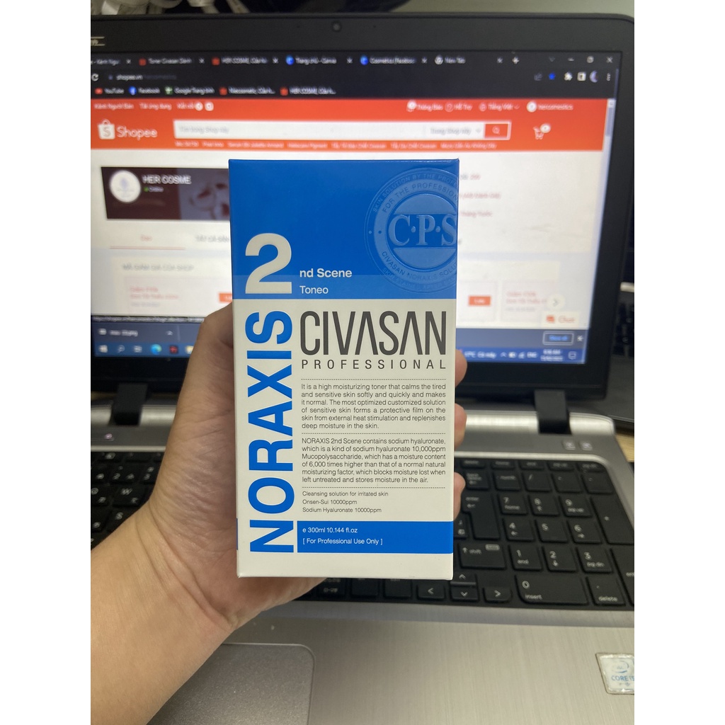 Toner Civasan Dành Cho Da Mỏng Yếu Noraxis 2nd Scene 300ml