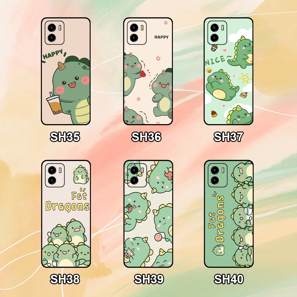 Ốp Vivo Y01 / Y15s / Y15a siêu đẹp in hình khủng long chibi dễ thương
