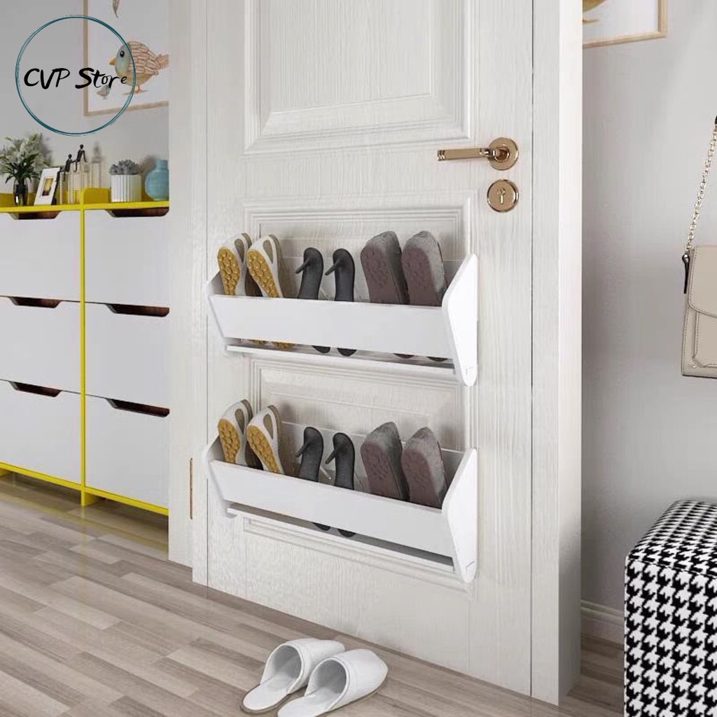 Giá Kê Để Giày Dép Không Cần Khoan Tường Lắp Ghép Thông Minh Chất Liệu Gỗ Nhựa Chống Nước Tuyệt Đối, Kệ Đựng Giầy Dép
