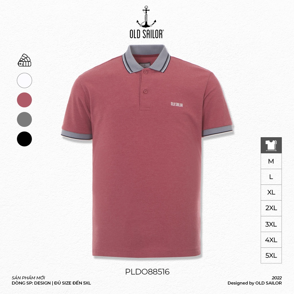 Áo Polo Nam OLD SAILOR Chất Vải Cotton Thoáng Mát Thiết Kế Đơn Giản Lịch Thiệp Bigsize