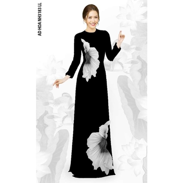 ÁO DÀI HOA EO CHE KHUYẾT ĐIỂM