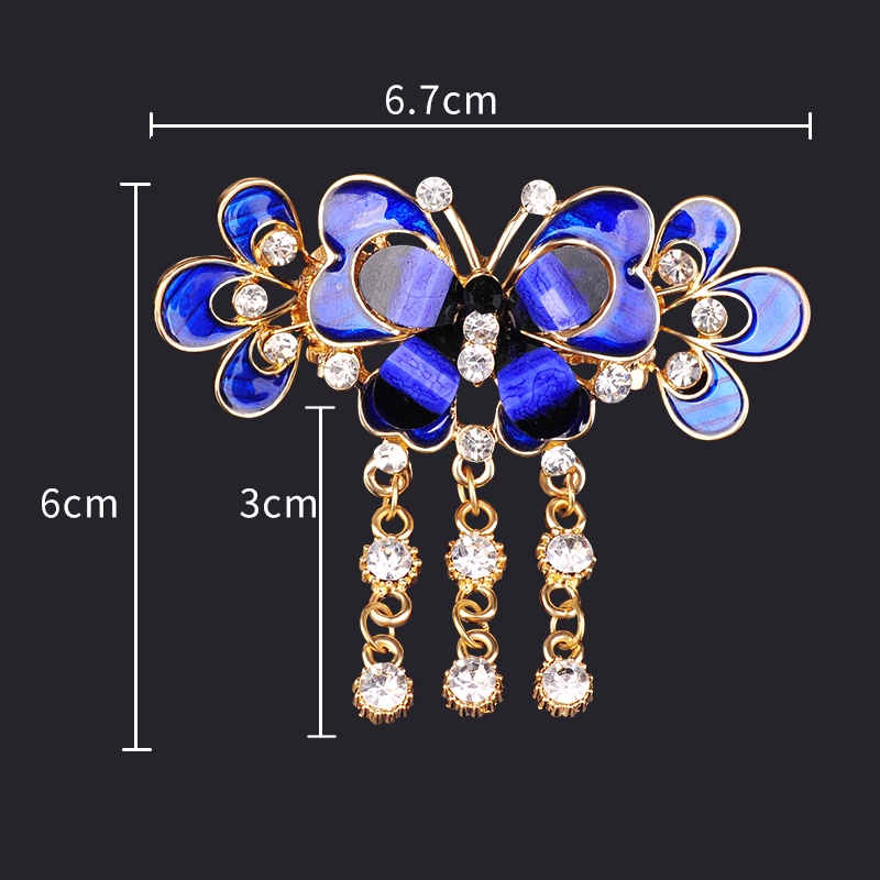 Kẹp Tóc Đính Đá Cỡ Vừa Thời Trang Cho Nữ