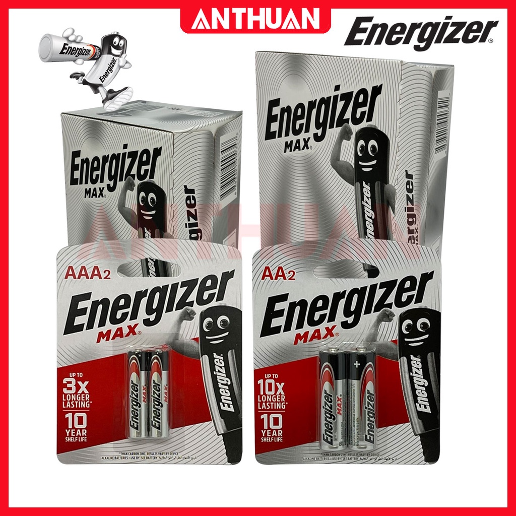 Pin Energizer Max chất lượng cao. Pin AA / AAA Alkaline.Pin Tiểu Đũa siêu bền, tích điện cực lâu, E91/E92 - BP2