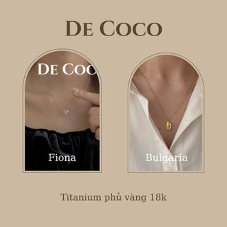 [KHÔNG ĐEN GỈ] Vòng cổ bạc 925 Fiona DECOCO ACC DECOCO ACC.accessories DECOCO ACC ACCESSORIES