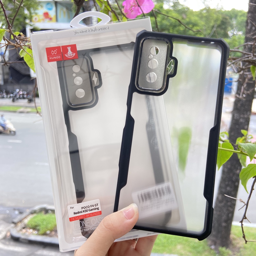 [Hỏa Tốc HCM] Ốp lưng XUNDD Poco F4 GT - Chống sốc, Mặt lưng trong, Viền TPU