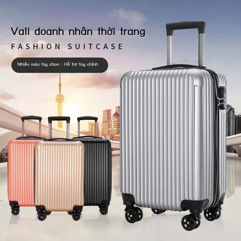 Xưởng bán buôn hộp đựng quà tặng xe đẩy 20 inch kết hợp khóa vali bánh xe phổ thông nam nữ sinh viên khóa vali hộp mật k