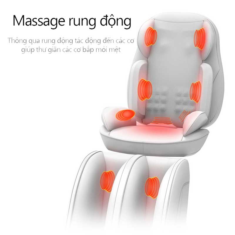 Ghế massage toàn thân, Ghế đệm massage toàn thân rung đa năng, Thiết bị massage vai gáy，thả lỏng cơ thể