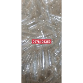 500 vỏ nang rỗng màu trong suốt, vỏ nang cứng gelatin, viên nang màu trong size 0