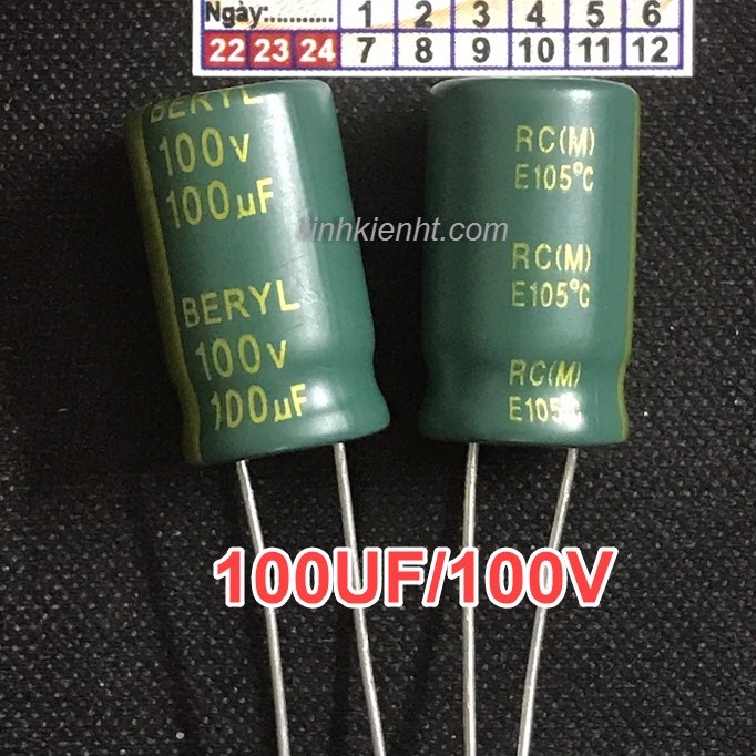 10 con LINH KIỆN Tụ hóa 100UF100V 100UF 100V
