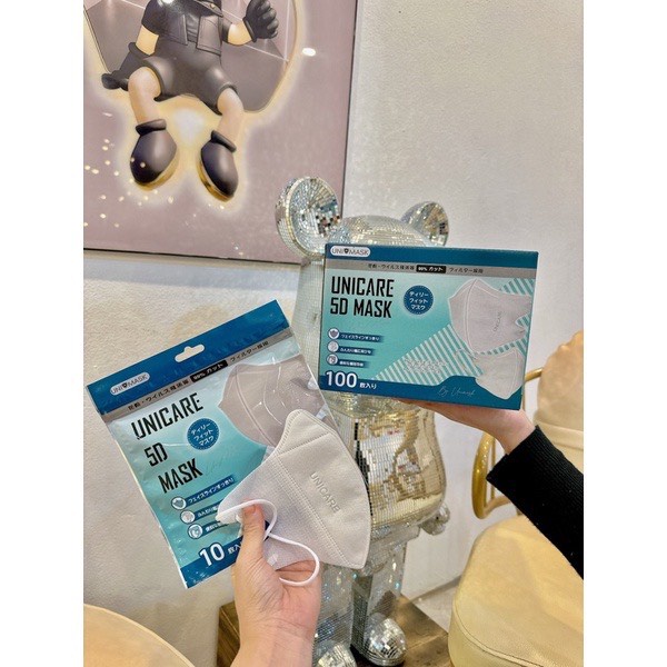 Thùng 100c Khẩu trang 5D Unimask kháng khuẩn mẫu mới thời trang dành cho nữ