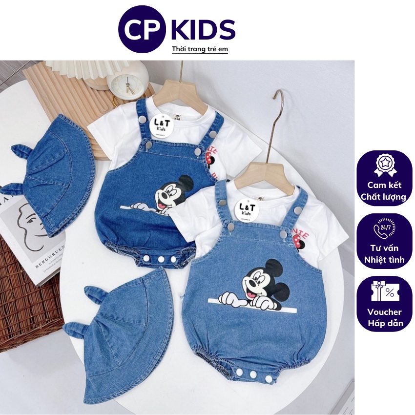 bộ yến trẻ em in chuột mickey cực đẹp