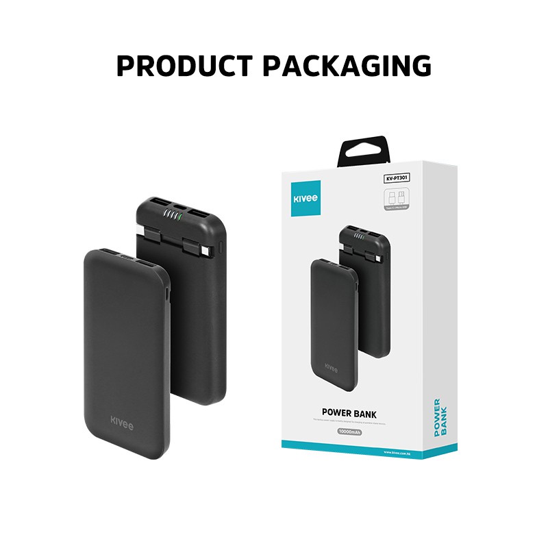Pin Sạc Dự Phòng Kivee PT301P Dung Lượng 10000mAh - Hàng Chính Hãng
