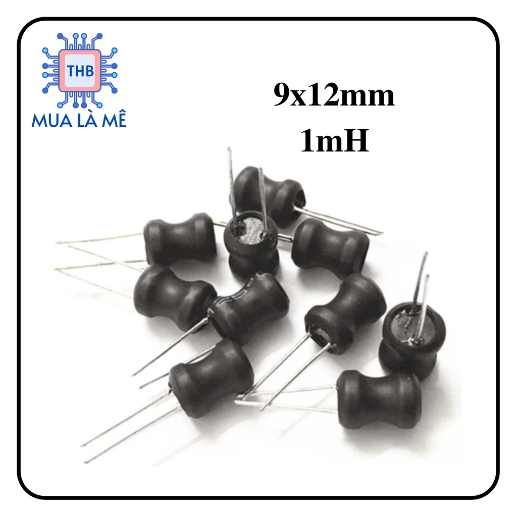 Cuộn cảm cắm 0912 1mH 9x12mm (túi 5 con)