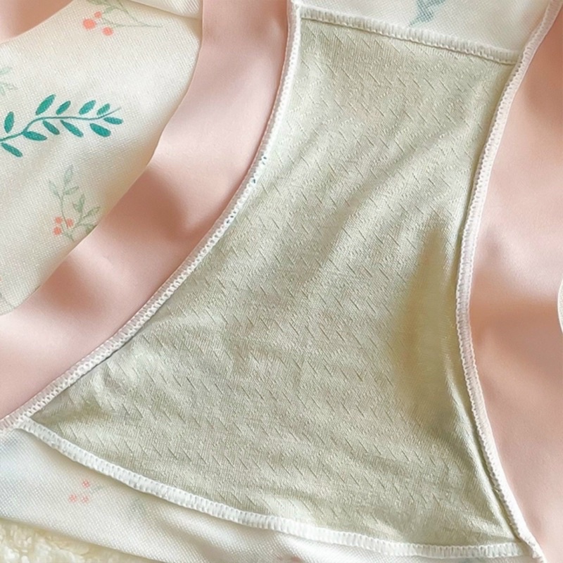 Quần lót cotton viền su hoạ tiết trẻ trung siêu co giãn (shop bao chất) 2096 (lẻ 1c)