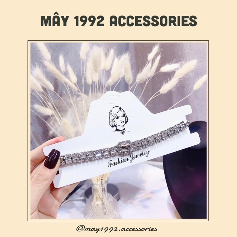 Vòng cổ choker đính đá đi tiệc sáng đẹp của nữ mã SP0121 - may1992.accessories