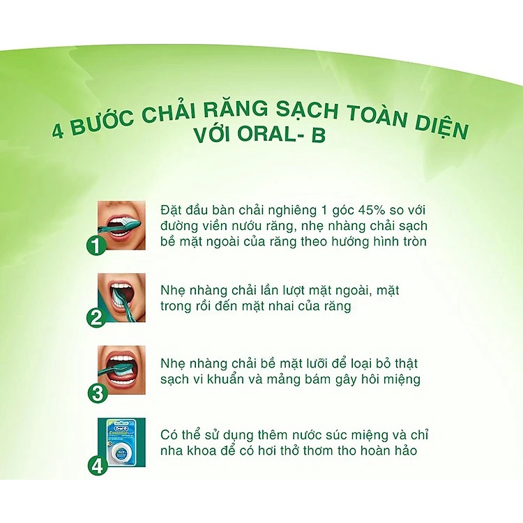 Bàn Chải Đánh Răng Oral-B Ultrathin Greentea Toothbrush tinh chất trà xanh