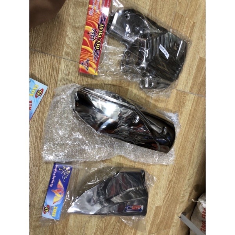 Giá trọn bộ 3 món ốp xe LEAD 21-22 (Ốp pô +Ốp quạt gió +Ốp bầu gió (pô e ) cao cấp giá rẻ