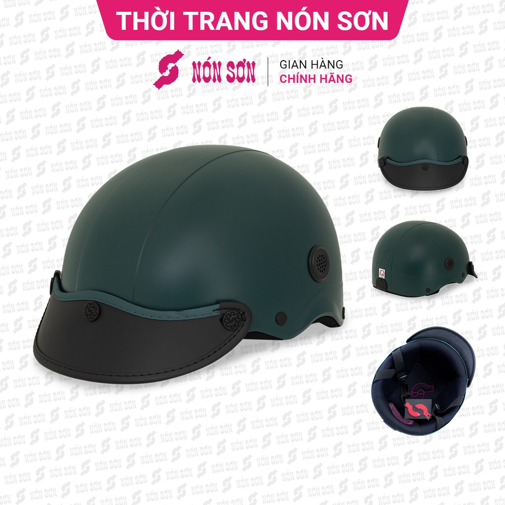 Mũ bảo hiểm nửa đầu lỗ thông gió chính hãng NÓN SƠN A-XH-497