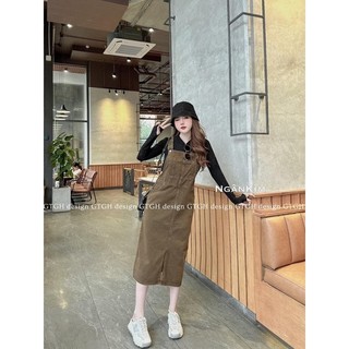 Váy yếm dáng đai Hàn Quốc