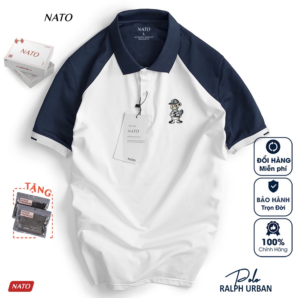 Áo Thun Polo Nam DLO Vải Cotton Cá Sấu Cao Cấp Basic Đẹp Tay Ngắn Có Cổ Màu Trắng Đen Đỏ Xanh Navy Trơn Họa Tiết NATO