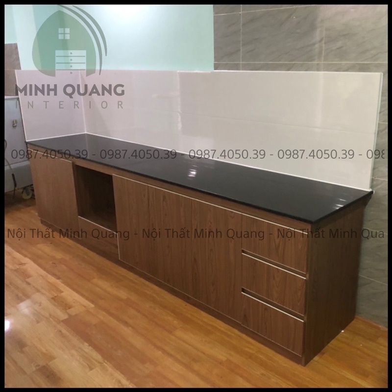 Tủ bếp nhựa cao cấp, nhận đo đạc tại nhà, miễn phí thiết kế và vận chuyển