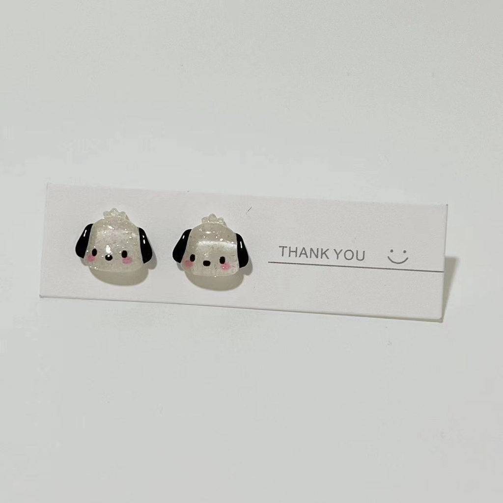 Bông Tai Xỏ Lỗ Hình Cinnamoroll Kuromi Melody Dễ Thương Thời Trang Cho Nữ