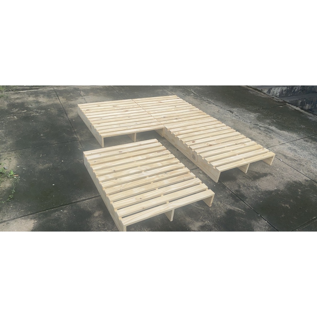 Giường Ngủ Pallet Gỗ Thông, GiườngGấp Xếp Gọn Thông Minh, Giường palet
