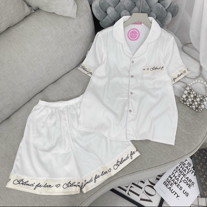 Bộ Pijama Lụa Cộc Tay [Hàng Loại 1]