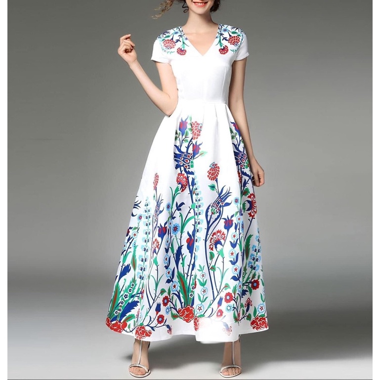 Đầm maxi Kay in hoa siêu đẹp