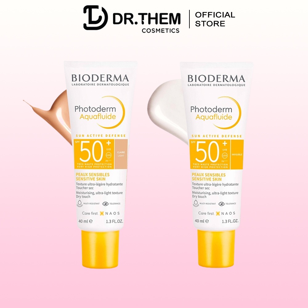 Kem Chống Nắng Giảm Bóng Nhờn Cho Mọi Loại Da Bioderma Photoderm Aquafluide SPF50+ 40ml