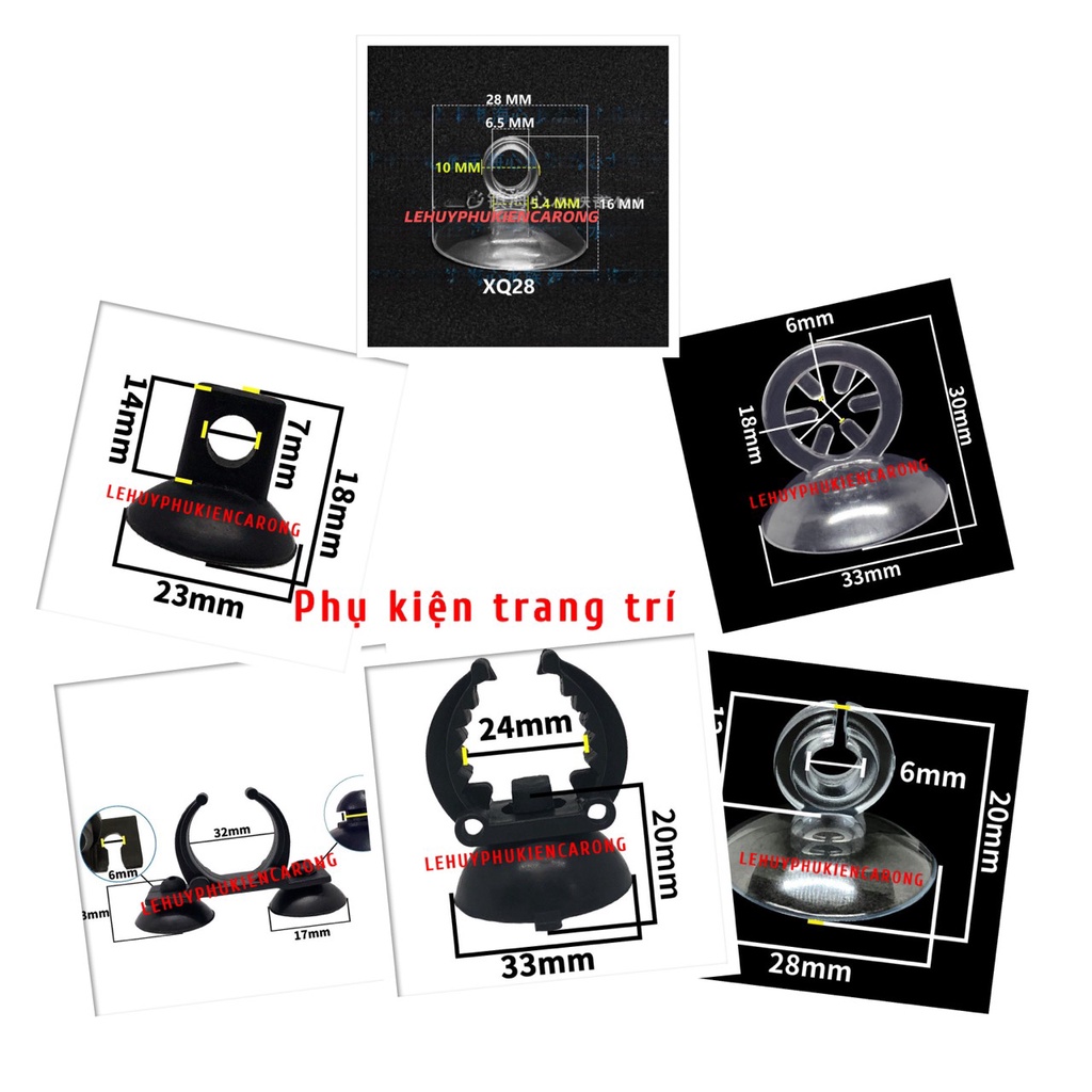 Hít , Kẹp , Giá Đỡ Gia Cố Kẹp Dây OXY 4Li 5Li 6Li Cho Hồ Cá - Vật Dụng Cần Thiết Trang Trí Bể Cá