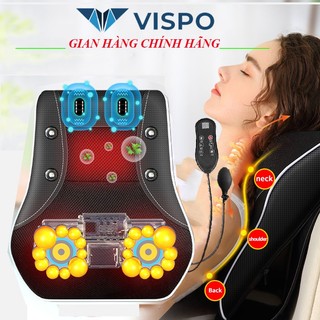 Gối massage hồng ngoại VISPO VP-G22 điều khiển cầm tay, tích hợp tính năng chế độ rung, hồng ngoại - bảo hành 12 tháng
