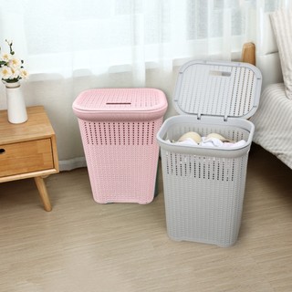 🧺 Giỏ Nhựa Đan PP Nguyên Sinh – Đựng Quần Áo/Đồ Dùng 🎀🇰🇷 Phong Cách Hàn Quốc Premium HOMIE STORE