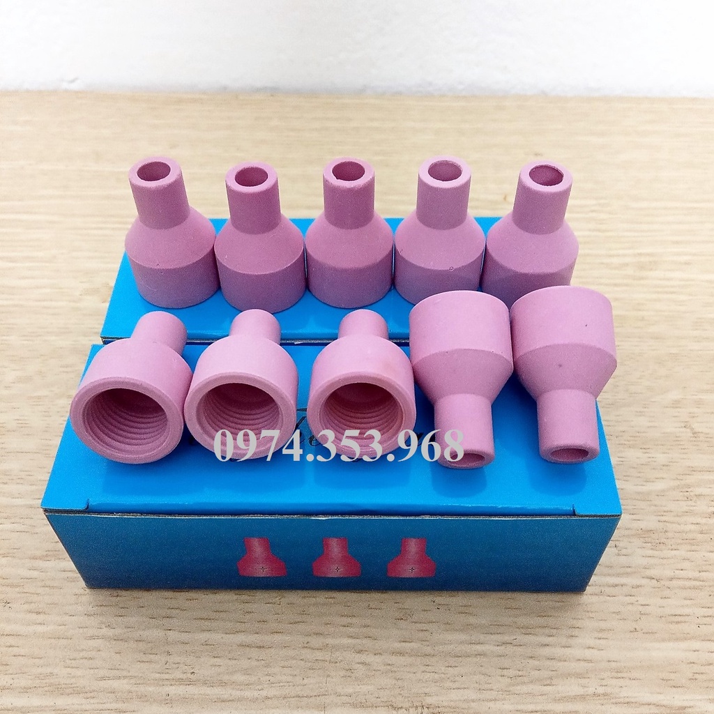 Đầu sứ mỏ hàn tig QQ150 6x30 đẹp (hộp xanh) - 10 cái