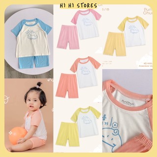 Punchun bộ cộc raglan cho bé SS23