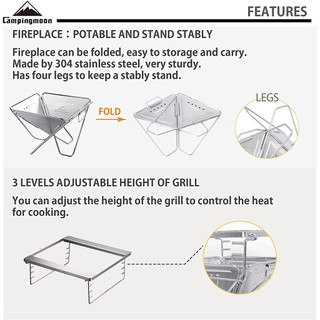 [Giá thấp nhất sàn] Bếp nướng dã ngoại Campingmoon MT-045 MT45