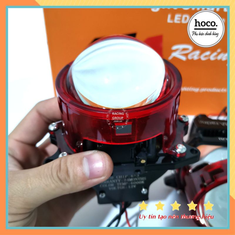 Đèn trợ sáng xe máy led bi cầu ma racing 2023 x2 công suất M10 LIGHT