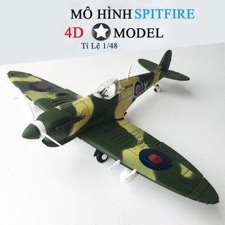 Mô hình lắp ráp 4d máy bay spitfire tỉ lệ 1:48