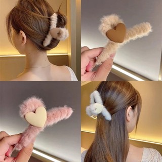 Kẹp tóc phối lông phong cách hàn quốc thời trang cho nữ