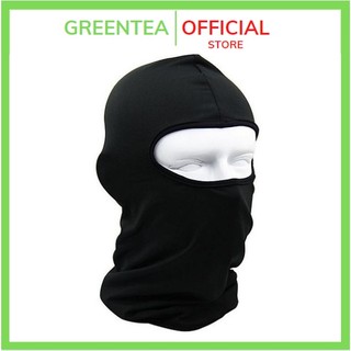 Khăn trùm đầu ninja , mũ trùm fullface co giãn 4 chiều greentea g112 freesize thun lạnh chống nắng, bụi tốt đi phượt