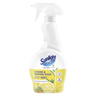 Nước lau bếp Sunlight thiên nhiên 500ml hương Chanh & Baking Soda - dạng chai xịt tẩy rửa vệ sinh bề mặt nhà bếp CIF