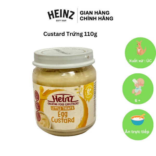 Dinh Dưỡng Đóng Lọ Trứng Sữa HEINZ 110g (Date 01/08/2024)