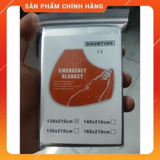 Chăn giữ nhiệt sinh tồn khẩn cấp 1m6 x 2m1 – chống lạnh giữ ấm cơ thể siêu gọn nhẹ Emergency Blanket