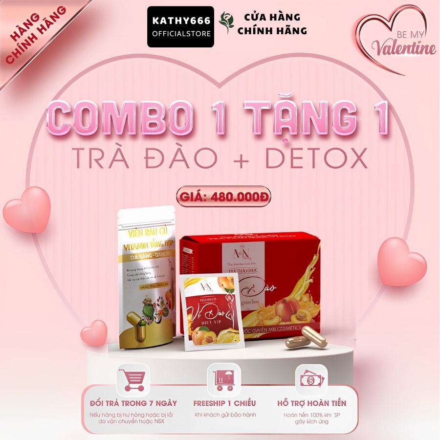 Trà Giảm Cân Vị Đào MN Beauty Group - Mỹ Phẩm Đông Anh