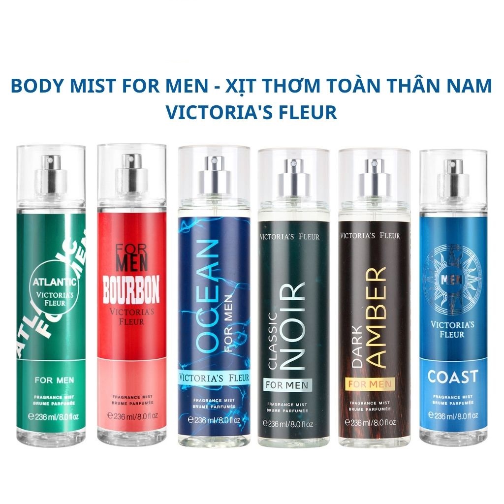 Body Mist Cho Nam VICTORIA'S FLEUR 236ml