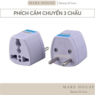 Phích cắm chuyển đổi 3 chấu sang 2 chấu thông dụng