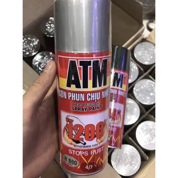 Sơn ATM Chịu Nhiệt- Sơn Bô Xe - Sơn Chịu Nhiệt 1200• Độ